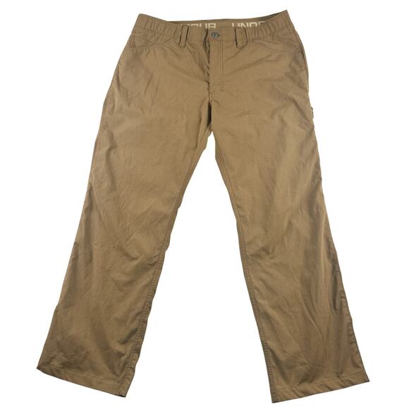 Under Armour Storm 1 Ripstop Pants Men’s Size 36x30 Brown Beige Tactical - Picture 1 of 16